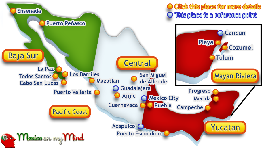 Mexico Travel Warnings Map